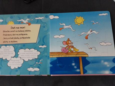 Puzzle kniha tom a jerry, 