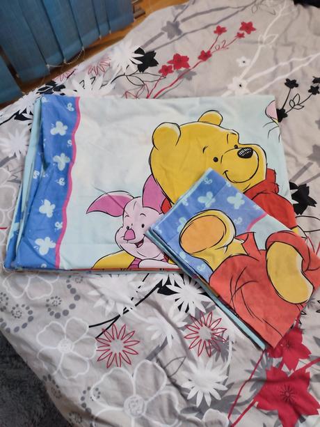 Obliečky s motívom macka pu, šírka (cm): 130,dĺžka (cm): 200