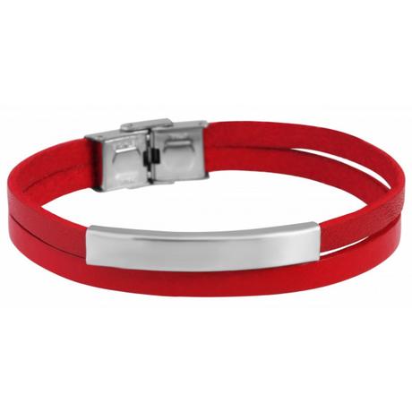 Náramky z pravej kože a nehrdzavejúcej ocele, 