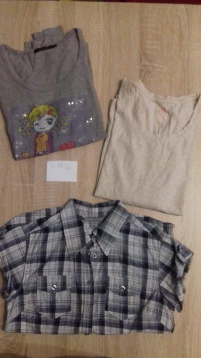 Dievčenské tričko 2x+ blúzka, 158