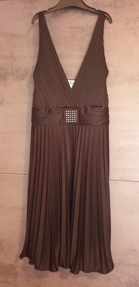 Čierne plisované šaty, bonprix,m