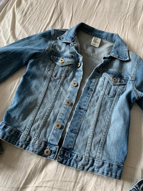 Riflová bunda, h&m,152