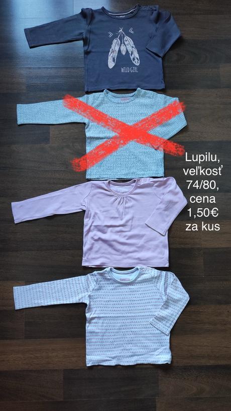 Tričká dlhý rukáv, 80