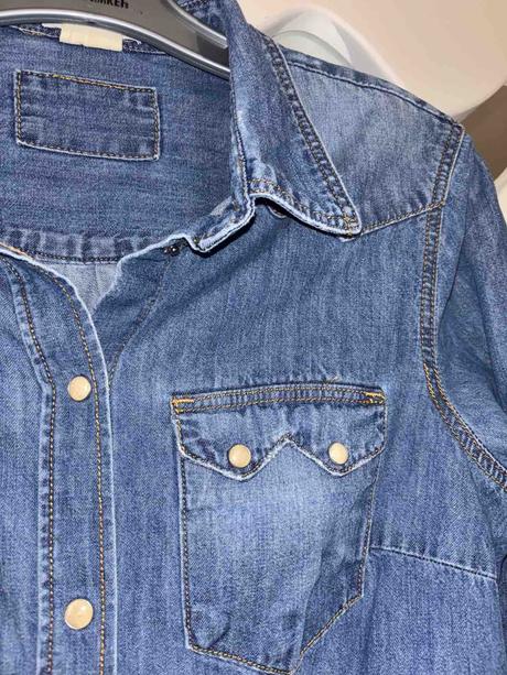 Riflová košeľa h&m m/l, h&m,m