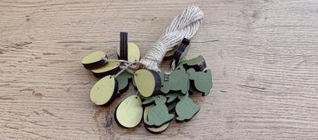 Závesná dekorácia - zajačiky s vajíčkami - 18 kuso, 