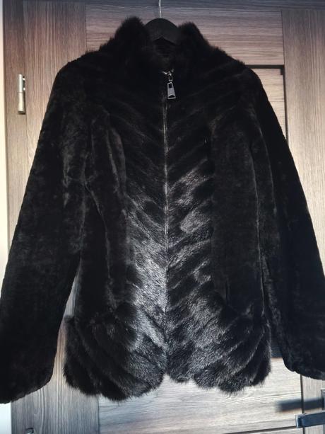 Luxusny kozusok norka + strihana ovecka, s