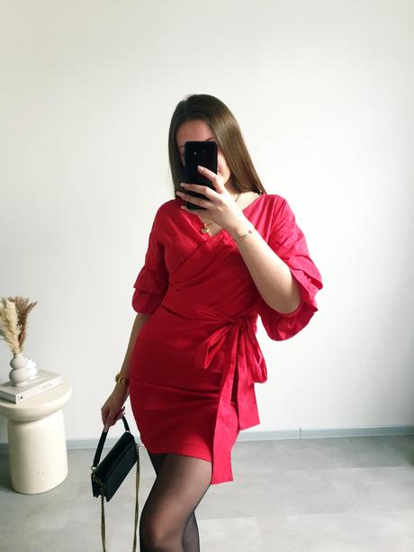 Červené zara šaty s, zara,s