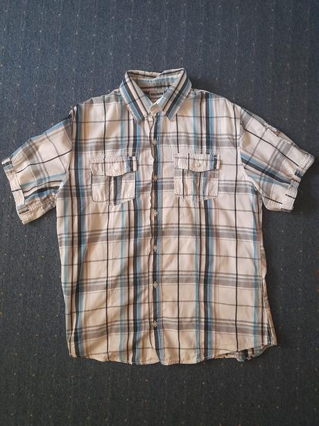 Biela kockovaná košeľa, l