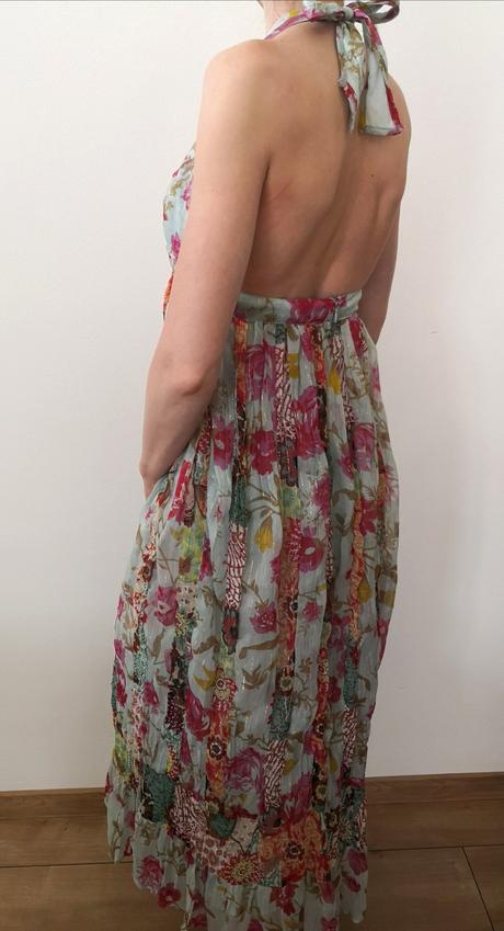 Maxi šaty river island s odhaleným chrbtom, river island,m