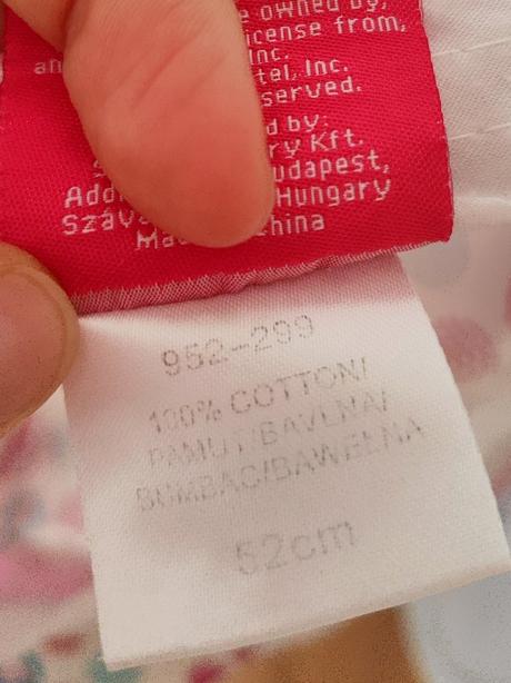 Látková šiltovka barbie, 98