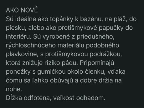 Topánky do vody 38/39, 38