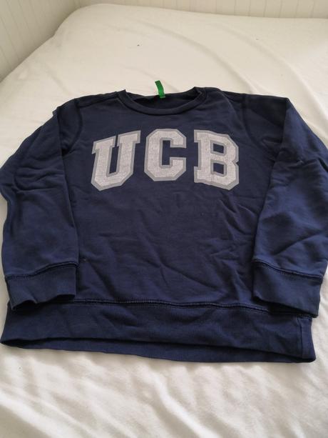 Tmavomodrá mikina, benetton,128