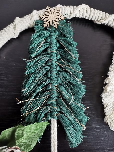 Macrame vianočná dekorácia, 