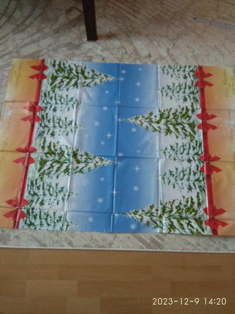 Vianocny obrus pvc, umyvatelny, 