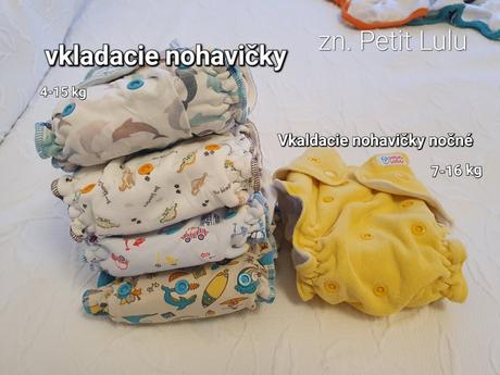 Kompletný balík látkových plienok, petit lulu,7 kg - 18 kg