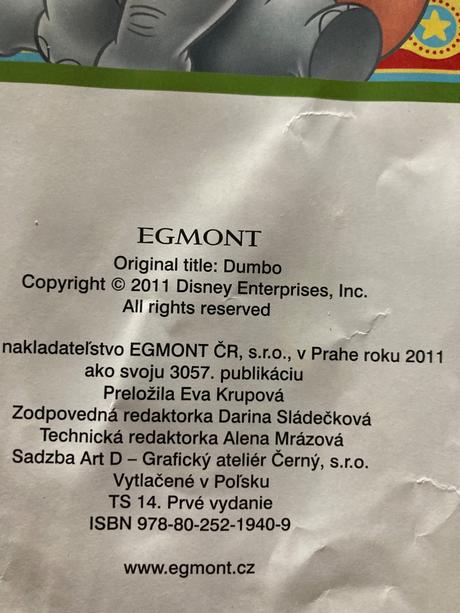 Dumbo - walt disney pokladnica rozprávok, 