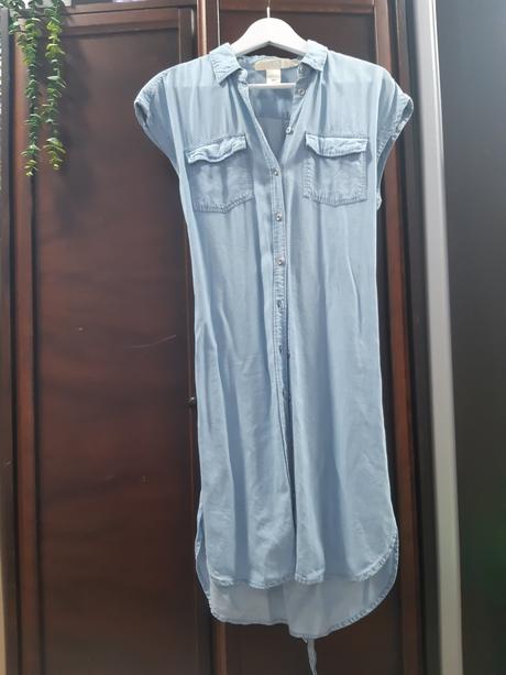 Ľahučké rifľové šaty, h&m,34