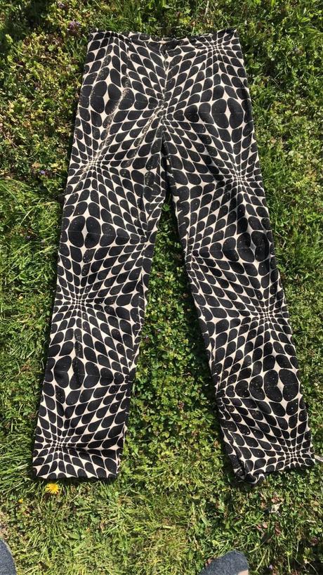 Wide leg nohavice, s