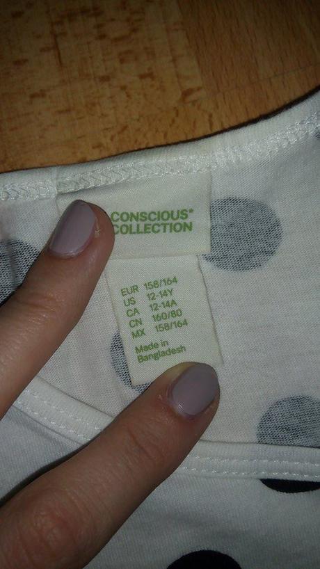 Dievčenské tielko, h&m,158