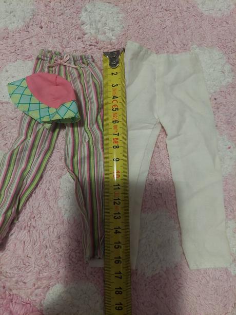 Oblečenie pre barbie, nohavice, klobuk,