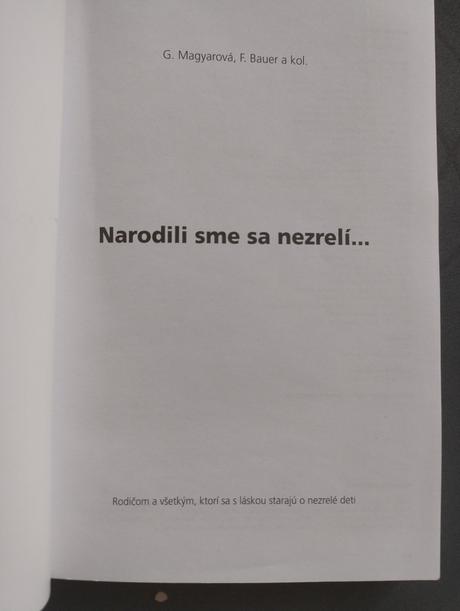 Narodili sme sa nezrelí, 
