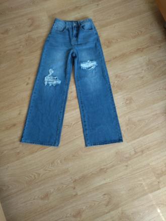 Široké rifle s vysokým pásom, xs