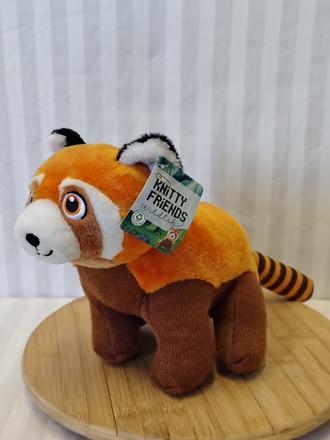 Panda červená visačka knitty friend wildlife boost, 