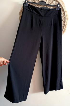 Čierne široké nohavice, xl