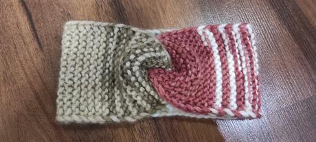 Dámska pletená čelenka, m