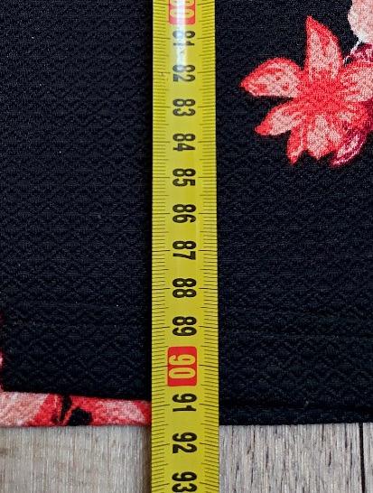 Čierne šaty s kvetmi, h&m,m