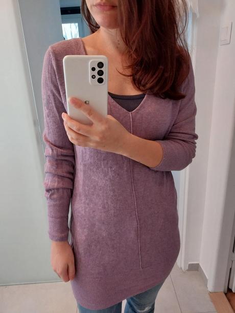 Blue motion levandulove svetrove saty s/m/l, s