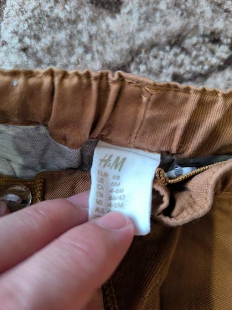 Nohavice h&m 68, h&m,68