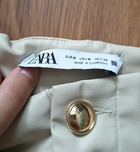 Štýlové kožené nohavice zara, zara,m