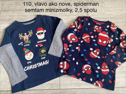 2x vianocne tricko 110, 110