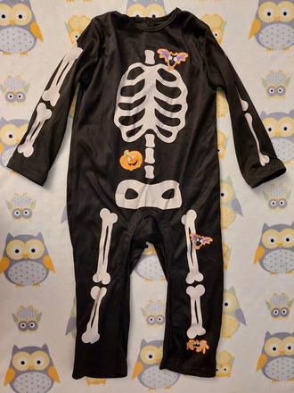 Malá kostrička halloweensky kostým veľ. 6-12m,