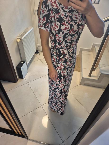 Formálne dlhé šaty s prestrihmi, esmara,s