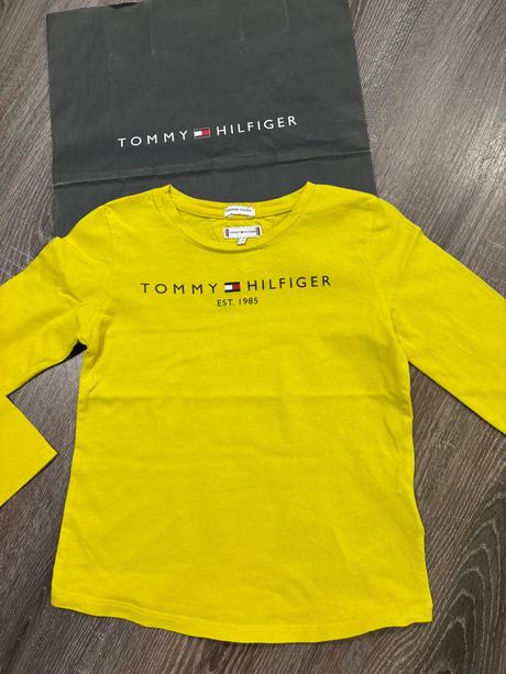 Tommy hilfiger tričko s dlhym rukávom č.116, tommy hilfiger,116