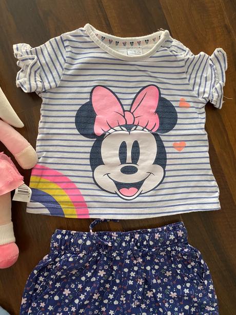 Krásne trička a k nim doladene šortky, h&m,80