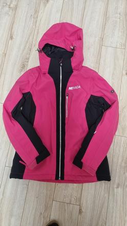 Ruzovo cierna lyziarska bunda, 36