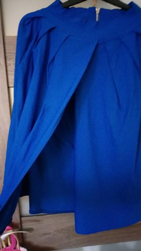 Kráľovsky modrá sukna so zipsom, m