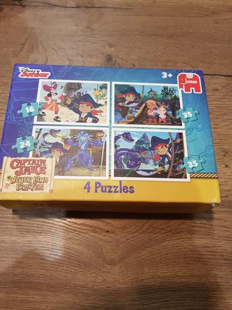 Puzzle captain jake - 4 rôzne obrázky, celkom 110, 