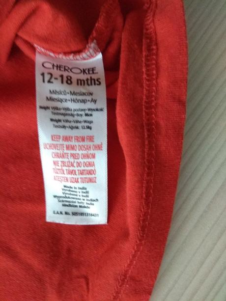 Červene vianočné tričko, cherokee,86