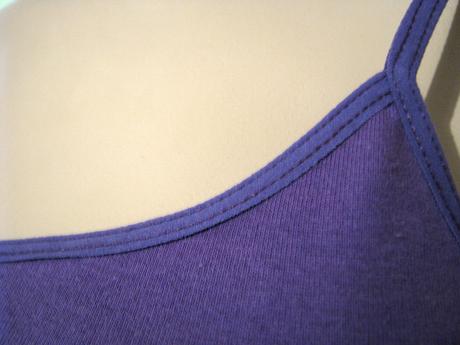 Fialové bavlnené tielko, l