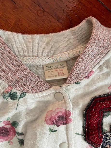 Mikina zara z kvetmi, zara,140