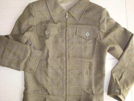 Teplejší nohav. kostým so vzorom rybej kosti, vlna, xs