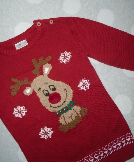 Vianočné pletené šaty na 2 až 3 roky, pepco,98