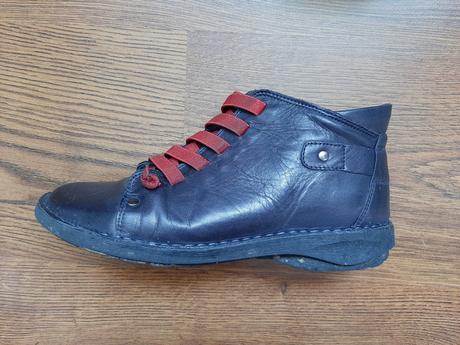 Štýlové kožené topanky robel, 37