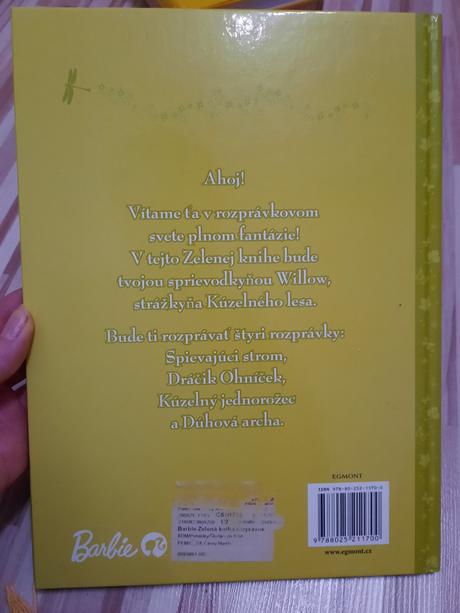 Barbie zelená kniha rozprávok,
