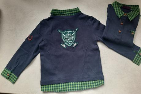 Polo tričká- dlhý rukáv, 104