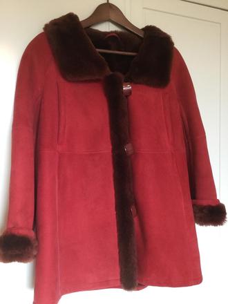 Kožený kabát vel.m. zn.liška, m